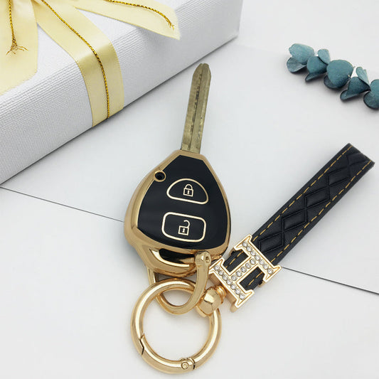 Car Key Protector Cover for Toyota Corolla Hiace Hilux Rav4 Remote Key 2 Button 2006-2014