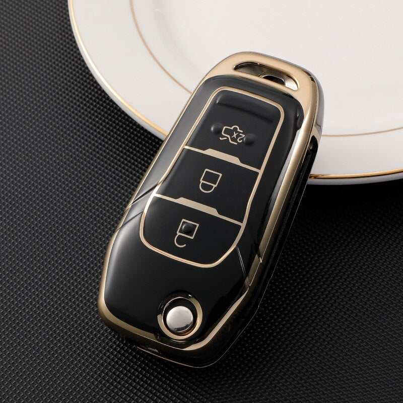 Car Key Protector Cover for Ford Ranger Mondeo Ecosport remote key 2017-2023 3 button