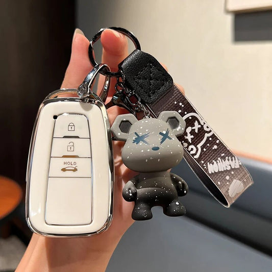 Car Key Protector Cover for Toyota Camry Hybrid Smart Key 4 Button 2019-2022