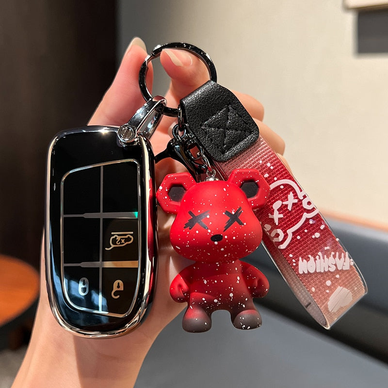 Car Key Protection Cover for Jeep Grand Cherokee Chrysler 300c 2013-2018