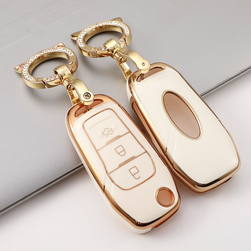 Car Key Protector Cover for Ford Ranger Mondeo Ecosport remote key 2017-2023 3 button