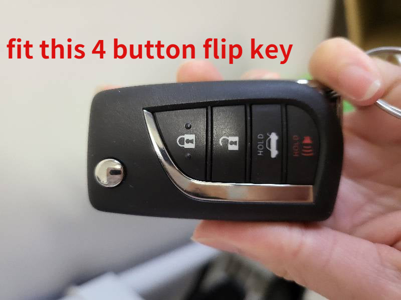Protector Car Key Cover for Toyota Corolla Hilux Camry CH-R Flip Key Remote 2013-2022