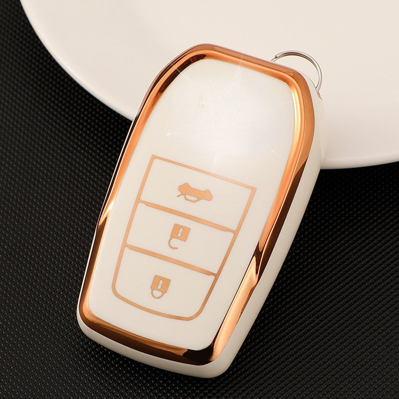 Car Key protector Cover for Toyota Hilux Fortuner Smart Key 3 Button 2017-2022