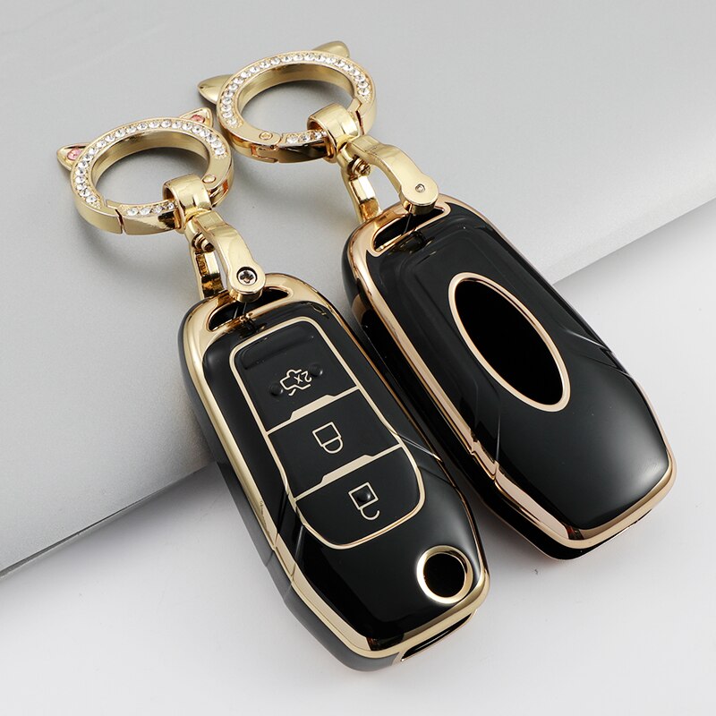 Car Key Protector Cover for Ford Ranger Mondeo Ecosport remote key 2017-2023 3 button