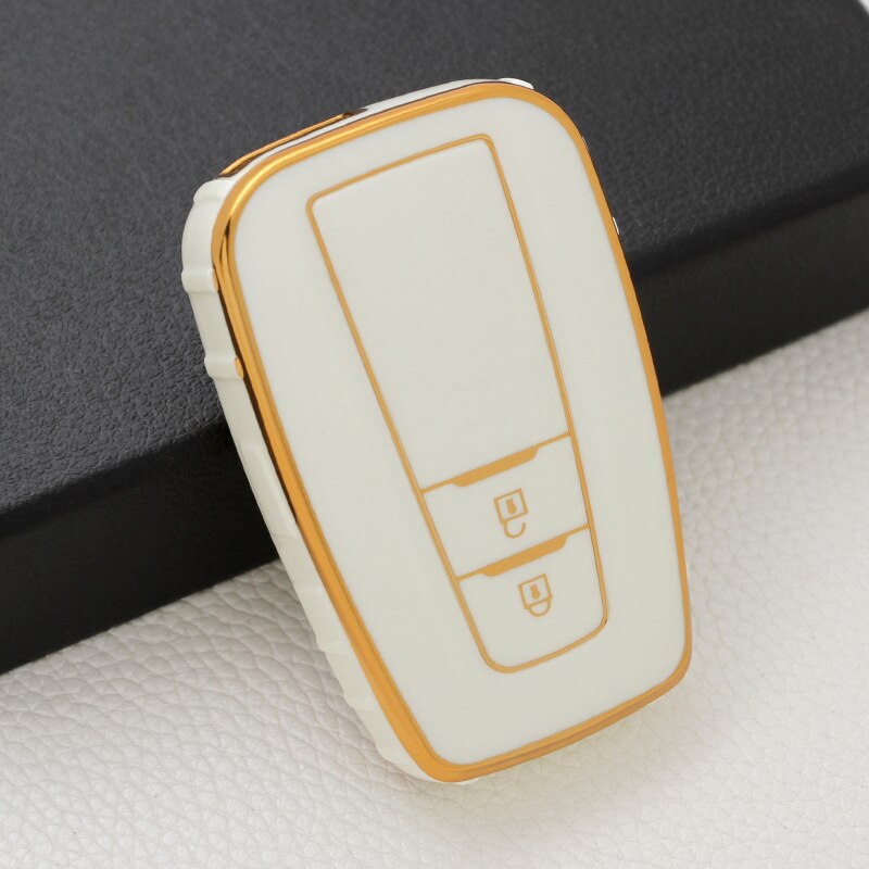 Protective Car Key Cover for Toyota Rav4 Corolla Prado CH-R Smart Key 2/3 Button 2019-2022