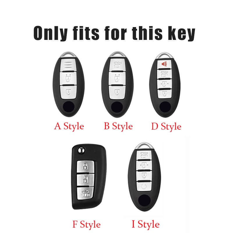 Car Key Protector Cover for Nissan Altima Maxima 350z Smart Key 4 Button 2008-2022