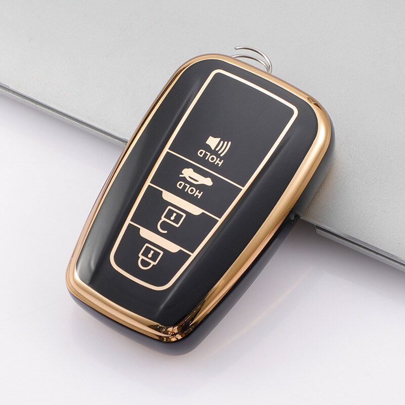 Protective Car Key Cover for Toyota Rav4 Corolla Prado CH-R Smart Key 2/3 Button 2019-2022