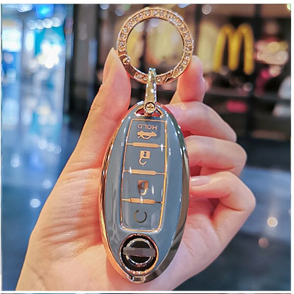 Car Key Protector Cover for Nissan Altima Maxima 350z Smart Key 4 Button 2008-2022