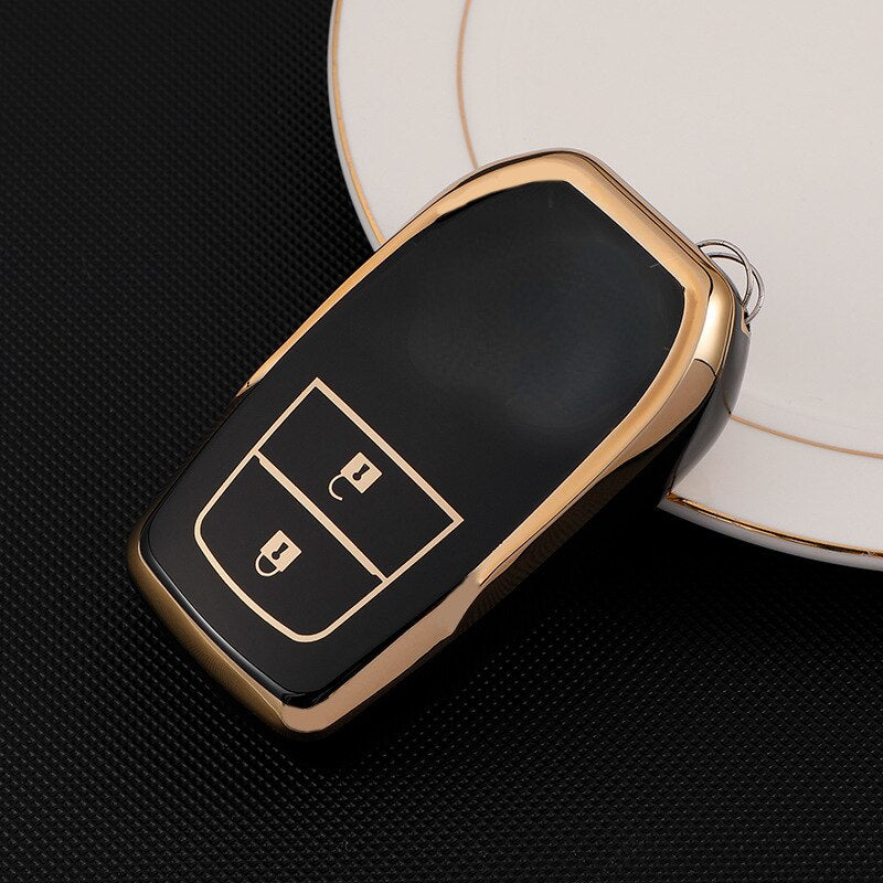 Car Key protector Cover for Toyota Hilux Fortuner Smart Key 3 Button 2017-2022