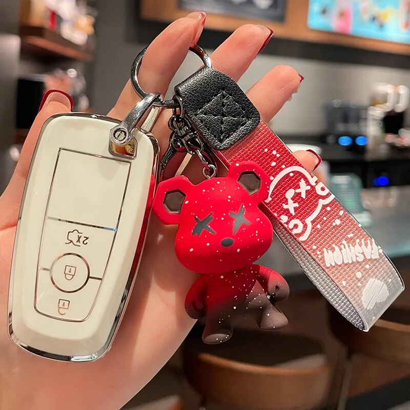 Car Key Protection Cover For Ford Everest Mustang Ranger Smart Key 201 ...