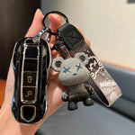 Car Key Protector Cover for Porsche Cayenne Macan 2020-2023