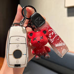 Car Key Protection Cover for Mercedes C200 C Class E Class Keys 2018-2022