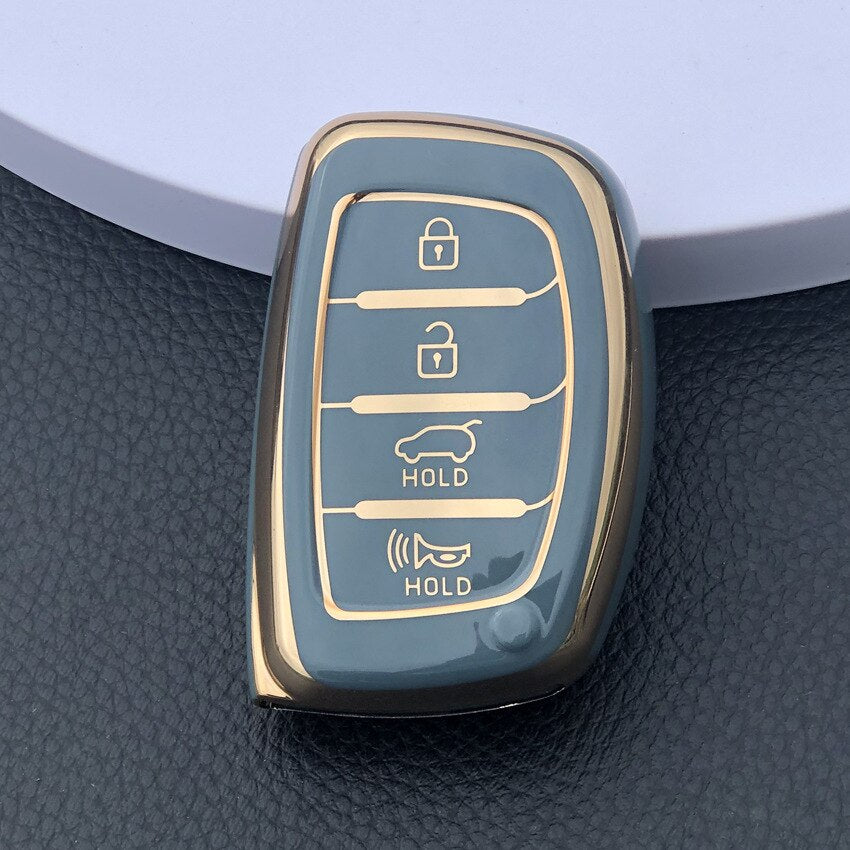 Car Key Protection Cover for Hyundai I40 Ix45 Smart Key 2014-2018 4 Button