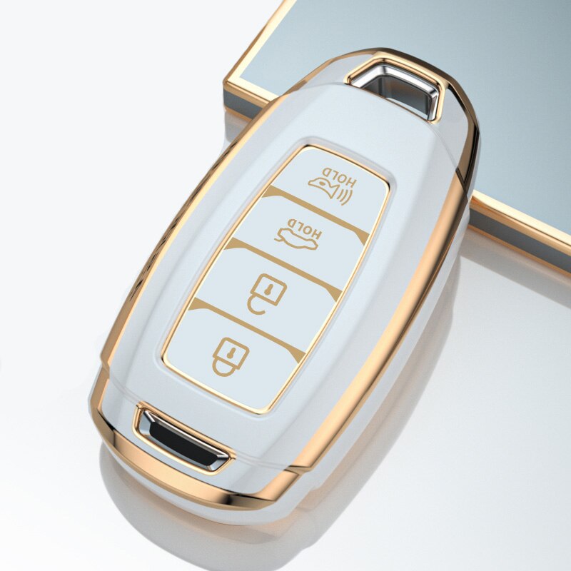 Car Key protection Cover for Kona Santa Fe Palisade Smart Key 4 Button ...