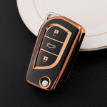 Protector Car Key Cover for Toyota Corolla Hilux Camry CH-R Flip Key Remote 2013-2022