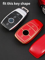 Protective Tpu Car Key Cover for Mercedes C200 C Class E Class Keys 2018-2022