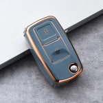 PROTECTIVE TPU CAR KEY COVER FOR VOLKSWAGEN AMAROK GOLF POLO 2000-2022 2 BUTTON