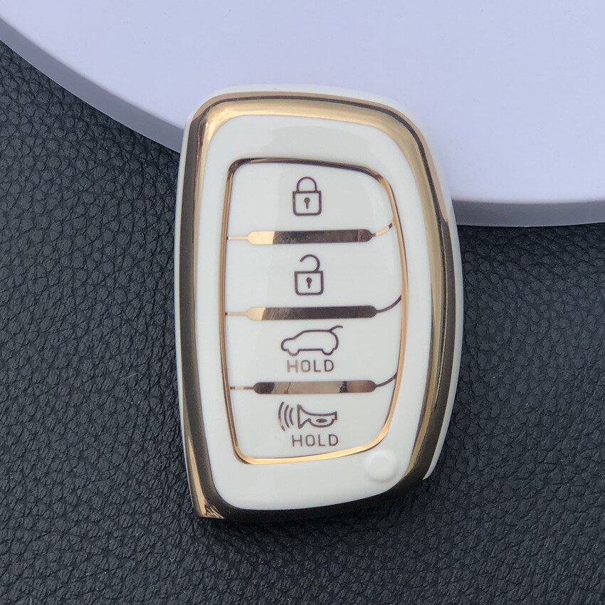 Car Key Protection Cover for Hyundai I40 Ix45 Smart Key 2014-2018 4 Button