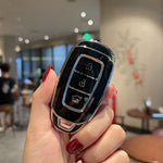 Car Key Protection Cover for Kona I30 Santa Fe Elantra Smart Key 2018-2022 3 Button