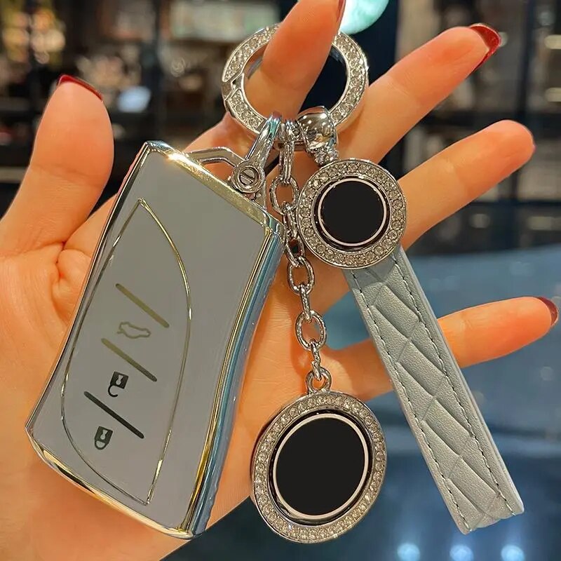 Protective Tpu Car Key Cover for Lexus UX Series Smart key 4 button 2018-2023