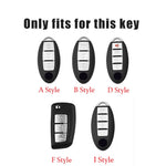 Car Key Protector Cover for Nissan Altima Maxima 350z Smart Key 4 Button 2008-2022