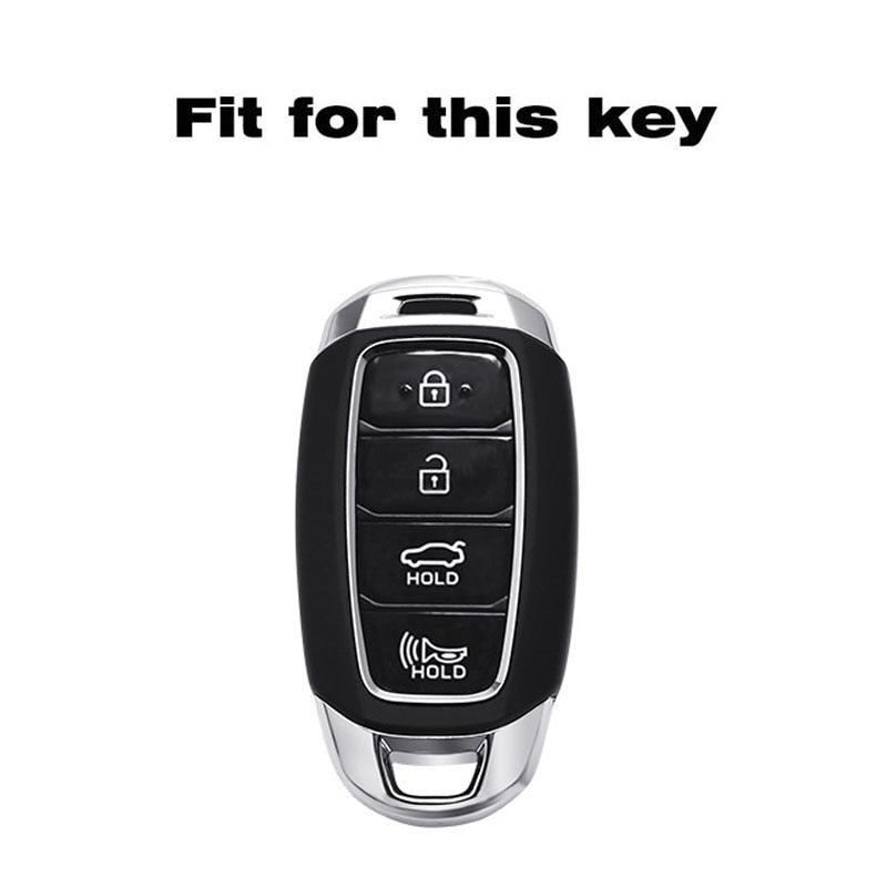 Car Key protection Cover for Kona Santa Fe Palisade Smart Key 4 Button 2018-2022 Style 2