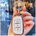 Car Key protection Cover for Hyundai Ix35 Elantra I30 Tucson Smart Key 2014-2018 Style 1