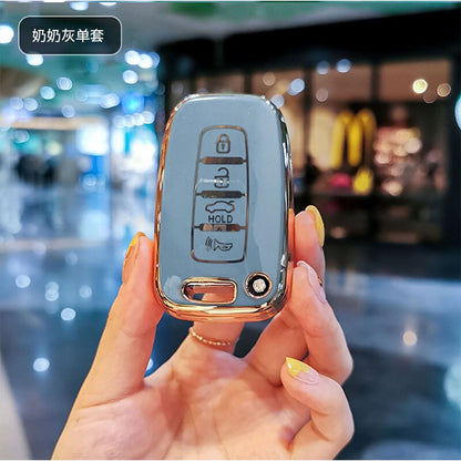 Car Key Protection Cover for Hyundai kia Optima Santafe Smart Key 2009-2012 4 Button