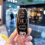 Car Key Protective Cover For Audi New Smart Key For Tt A4-b9 A5 Q5 S5 Q7 2018-2020